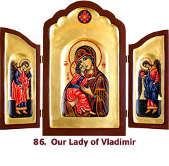 Our-Lady-of-Vladimir-Triptych with Angels